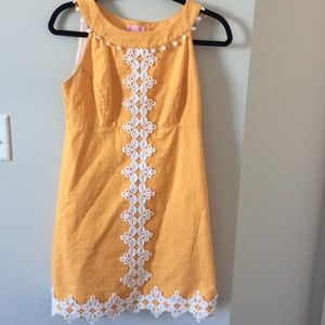 Yellow Lilly Pulitzer shift dress